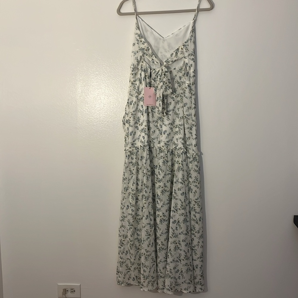 Hello Molly | New modern Ophelia maxi dress Women’s size 10 ditsy floral ruffle - Picture 9 of 14